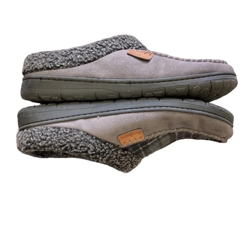 Dearfoams Brendan‎ Microfiber Indoor/Outdoor Suede Clog Whipstitch Slipp…